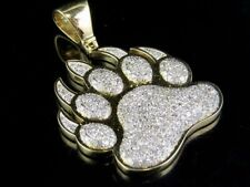 Pingente de pata de cachorro masculino criado em laboratório diamante folheado a ouro amarelo prata 1,50 quilates comprar usado  Enviando para Brazil