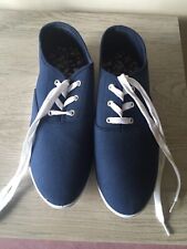 Ladies navy canvas for sale  KENDAL