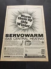 Servowarm gas central for sale  PETERBOROUGH