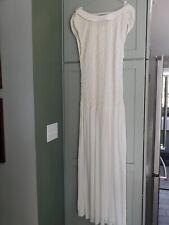 Vestido gola capuz RJ Collection by Chelsea Rousso Off-White enrugado - Tamanho 12 comprar usado  Enviando para Brazil