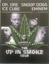 Póster vintage 2001 Up in Smoke tour Dr. Dre Eminem Snoop Dogg hierba 24x36 segunda mano  Embacar hacia Argentina