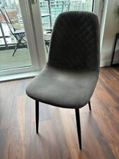 Velvet dining chairs for sale  LONDON