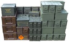 Army Ammo Storage Ammunition Tin Tool Box. Various Sizes - 30 Cal Upwards for sale  WISBECH