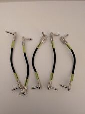 Ernie Ball 6" Black Angle/Flat Guitar Patch Cable 5-Pack for sale  Shipping to South Africa