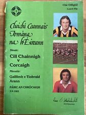 Gaa programmes 1982 for sale  Ireland