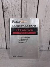 Cartão estilo música Roland TN-SC1-06 Panio Bar Ballard padrão valsa lenta, usado comprar usado  Enviando para Brazil