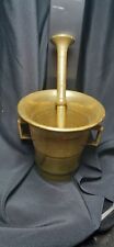 Antique brass mortar for sale  Shipping to Ireland