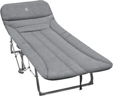 Instant Folding 6cm Padded Camping Bed - holds 180kg Single Luxury Camp Bed, used for sale  Shipping to South Africa