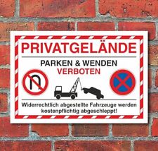 Schild parkverbot privatgelän gebraucht kaufen  Bad Driburg