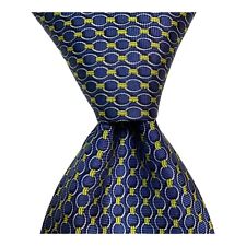 Corbata para hombre SARTORI 100 % seda ITALIA diseñador geométrico azul/amarillo Usada en excelente condición rara segunda mano  Embacar hacia Argentina