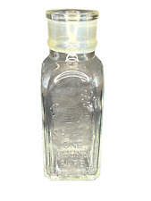 Botella de vidrio de colmena de abeja transparente de una libra de miel pura SIN corcho en relieve COMO ESTÁ segunda mano  Embacar hacia Argentina