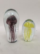 Glass jellyfish paperweights for sale  RUGBY