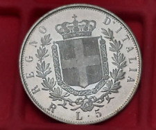 5 lire 1873 roma usato  Crespellano