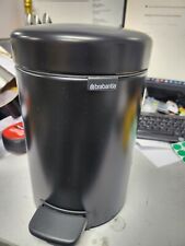 Brabantia Newlcon Pedal Bin in Matt Black Odour Corrosion Proof Soft 3L (READ) for sale  Shipping to South Africa