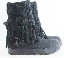 ZDAR Masha High Knit Lambswool Wool Hemp Winter Snow Boots Sz 41/US 11 Handmade d'occasion  Expédié en France