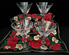 Set of 4 Ajka Csopak Pinwheel Crystal Martini Glasses Hungary 5 5/8" for sale  Canada