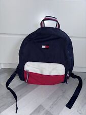 Mochila Tommy Hilfiger masculina/menino algodão azul marinho/vermelho/branco com zíper comprar usado  Enviando para Brazil