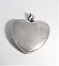 Sterling Silver Birmingham Hallmarked Heart shaped locket, used for sale  BOURNEMOUTH