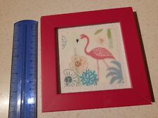 Framed flamingo square for sale  CHESHAM