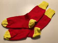 Selbstgestrickte socken rot gebraucht kaufen  Köngen