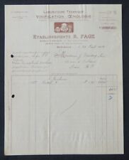 1925 fage vinification d'occasion  Expédié en Belgium