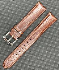 Usado, Pulseira de relógio de couro genuíno marrom 18 mm ULTRA QUALİTY design de crocodilo comprar usado  Enviando para Brazil
