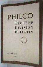 Folheto boletim da divisão Philco TechRep dezembro de 1951 -E10B-2 comprar usado  Enviando para Brazil