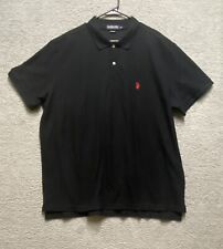 Camisa polo EE. UU. para hombre 3XL negra assn rendimiento piqué manga corta con botones segunda mano  Embacar hacia Argentina