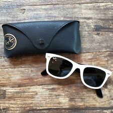 Óculos de sol Ray Ban Wayfarer RB 2140 956 50-22 branco/preto lentes verdes comprar usado  Enviando para Brazil