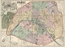 Vintage paris map for sale  Freeport