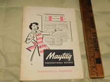 Folheto de instruções completo original de 1950 para lavadora Maytag - E2L+J2L+N2L+E2Lp comprar usado  Enviando para Brazil
