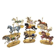 The Franklin Mint World of Carousel Horse Sculpture Collection 9 Piece for sale  Shipping to South Africa