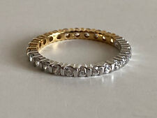 Alliance zircon plaque deux or 53,5 Two tone gold plated wedding ring Fede comprar usado  Enviando para Brazil