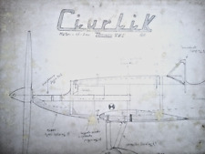 70s CIURKIK AEROPICC DYNAMIC MODELING CONSTRUCTION PLAN for sale  Shipping to South Africa