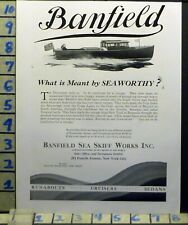 1930 banfield sea for sale  Branch