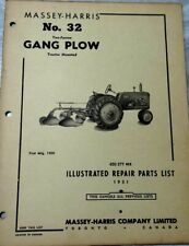 MASSEY HARRIS No.32 Gang Plow Illustrated Repair Parts List  for sale  Canada
