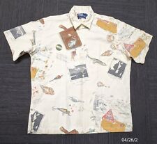 Camisa polo vintage Ralph Lauren acampamento de pesca G feita nos EUA comprar usado  Enviando para Brazil