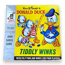 Walt Disney Donald Duck Tiddly Winks jogo de tabuleiro completo 1962 , usado comprar usado  Enviando para Brazil