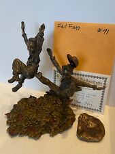 MARK HOPKINS BRONZE 'FALL FUN' 91/250 with certificate-ship free for sale  Shipping to Canada