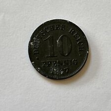 Moneta pfennig 1917 usato  Villar Perosa