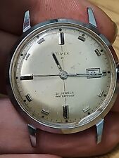 Vintage Timex 21 Jewel Relógio Masculino Data 6537 7569 Corrida , usado comprar usado  Enviando para Brazil