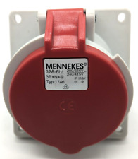 Mennekes TwinContact 32A-6h Mounting Outlet IP 44 Type 1746 for sale  Shipping to South Africa
