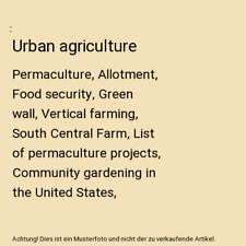 Urbane landwirtschaft permakul gebraucht kaufen  Trebbin