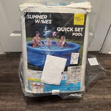 Summer Waves 10ft x 30in Inflatable Ring Quick Set Pool w/ Filter Pump for sale  Shipping to South Africa