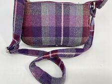 Bolsa de mão Earth Squared Wool Blend tartan xadrez roxo corpo transversal pequena, usado comprar usado  Enviando para Brazil