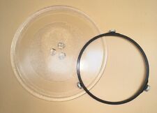Tocadiscos de repuesto para microondas placa de vidrio con anillo 10"" negro y cubierta 700 vatios, usado segunda mano  Embacar hacia Argentina