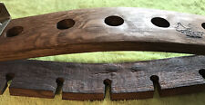 Solid Vtg Oak Wine Rack Castle Creek, Moab Utah w Glass Holder Combo Stamped for sale  Shipping to South Africa