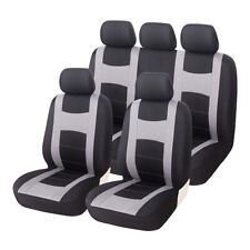 Conjunto completo de capas protetoras universais de assento de poliéster preto/cinza, usado comprar usado  Enviando para Brazil