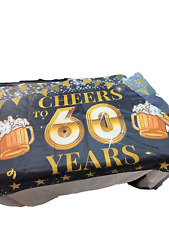 Banner Cheers to 60 Years Birthday/Aniversary comemoração exclusiva de cerveja 6 pés, usado comprar usado  Enviando para Brazil