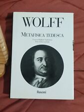 Metafisica tedesca wolff usato  Catania